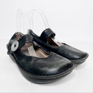 Alegria Black Leather Ballet Shoes Women’s Flats Comfort Shoes Size 38 8